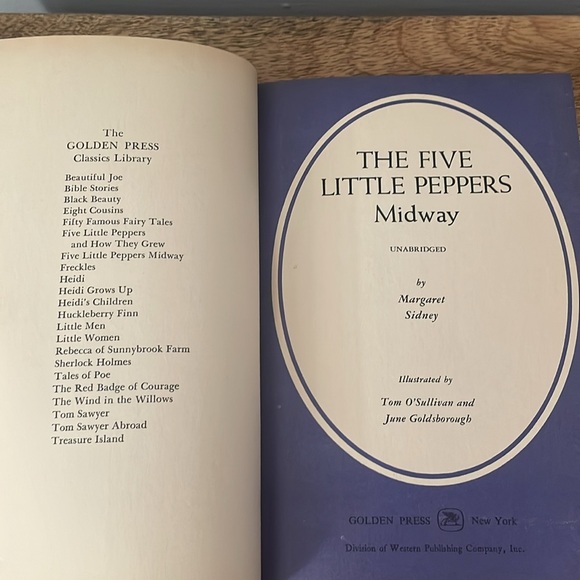 💚The Five Little Peppers Midway Book - Picture 5 of 9